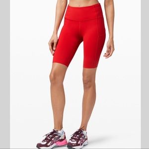 Lululemon Fast and Free High-Rise Short 10" Color Dark red Size 6